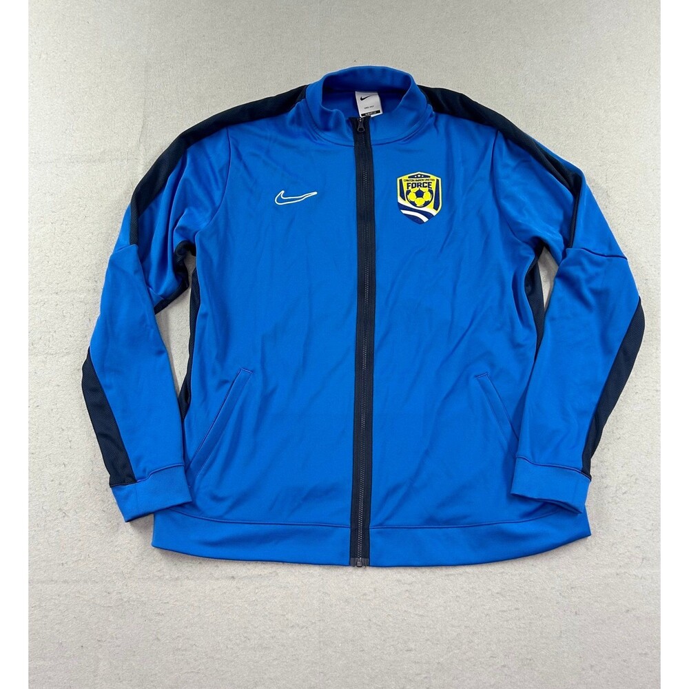Nike Dri-Fit Academy 23 Knit Track Soccer Jacket Royal Blue DR1686-463 Size XL
